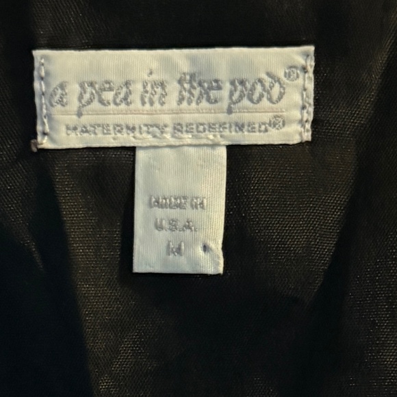 A Pea In The Pod Little Black Dress Maternity Evening Cocktail Party LBD Sz M - Picture 3 of 8